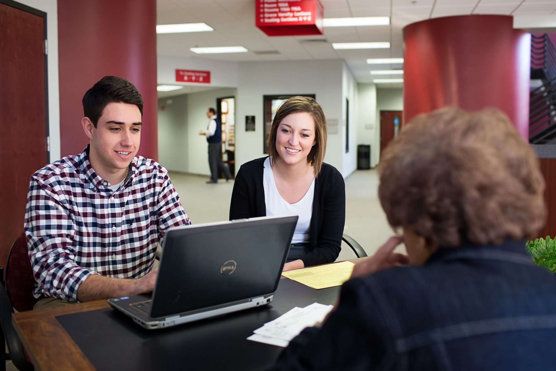 Students helping at VITA tax event