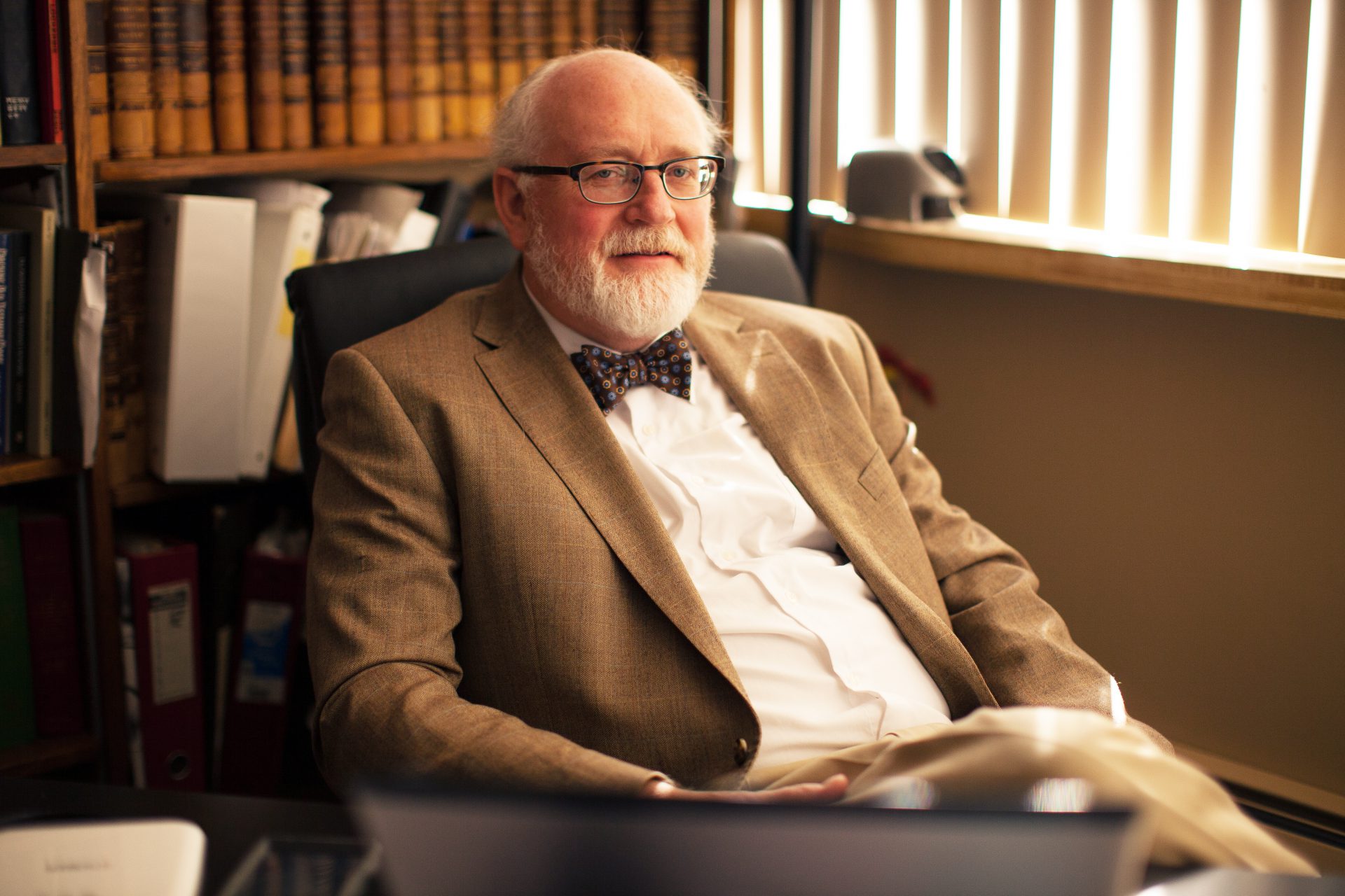 Professor Norris in his office