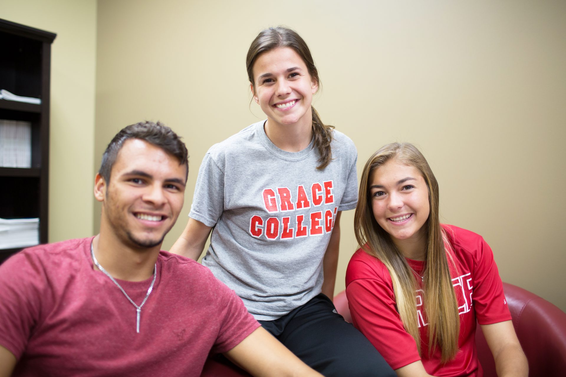 Students smiling