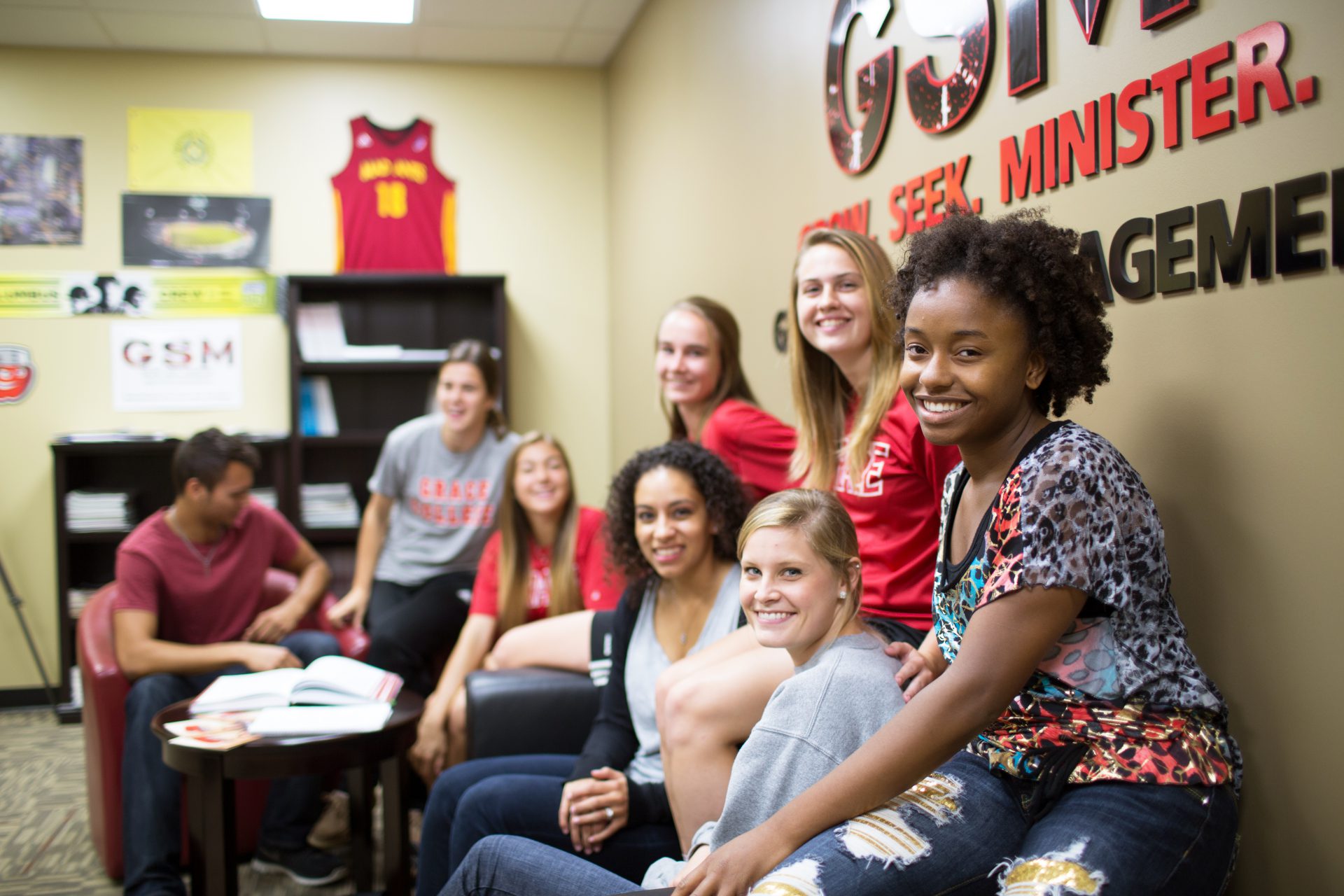 Sports management Major students smiling