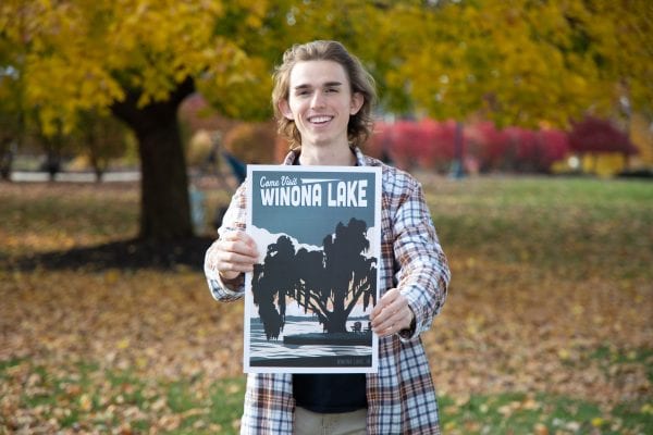 Meet the Bachelor of Visual Communication Design Student, from Grace College, capturing the essence of small towns in his artwork.