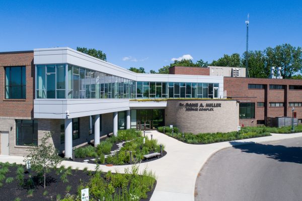 The green roof at Grace College is innovative eco roof, designed to conserve water, trap heat and prevent storm runoff, among other benefits.