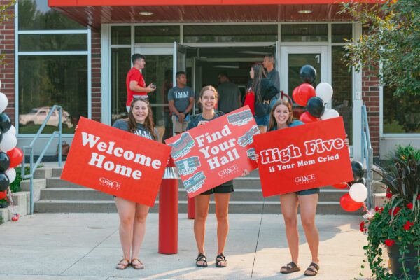 Grace College gives you what to expect on college move in day. Hear from our students, and a college move in checklist. Need a move in Guide?